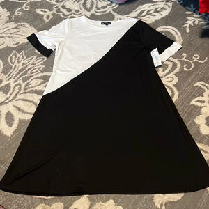 N touch dress. Black and white. Super soft and stretchy.
